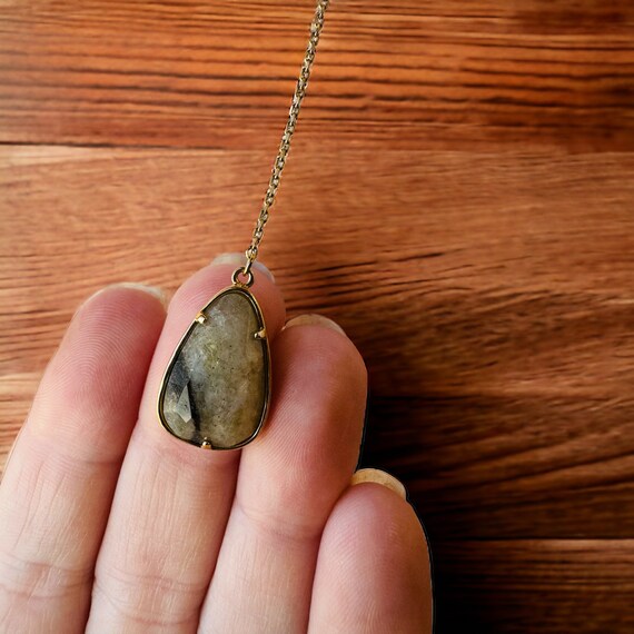 Contemporary Designer Gemstone Drop Necklace Adju… - image 3