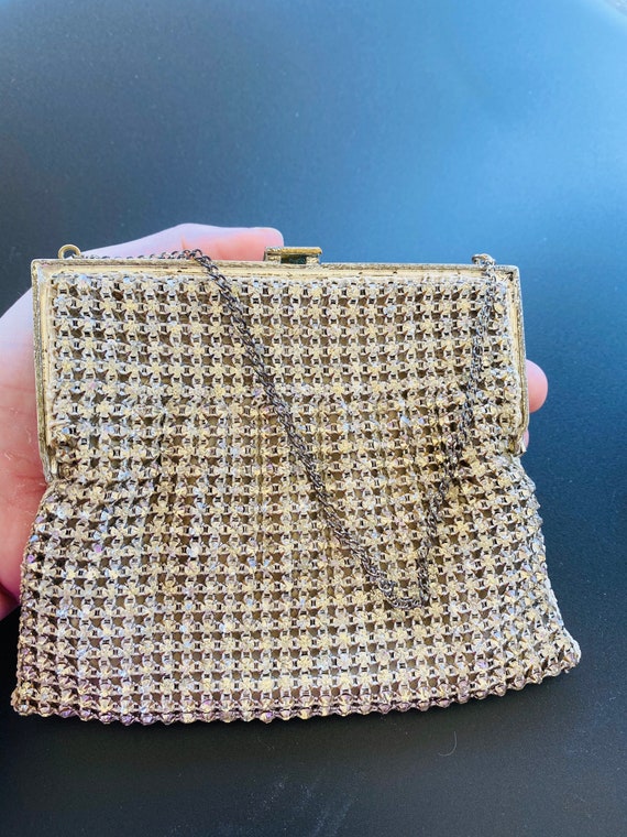 Vintage 1920s full rhinestone evening purse