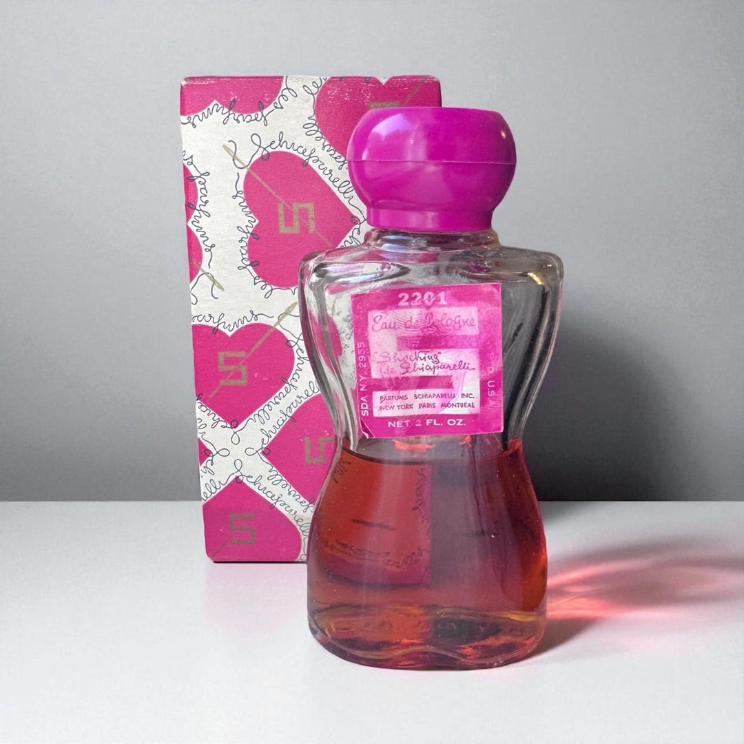Vintage Shocking De Schiaparelli Perfume: 2 Fl Oz Eau De Cologne