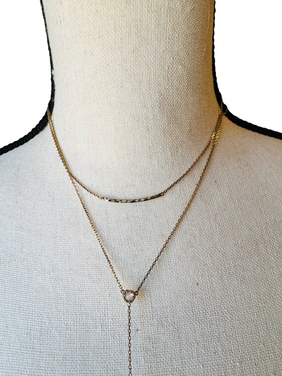 Contemporary Designer Gemstone Drop Necklace Adju… - image 4