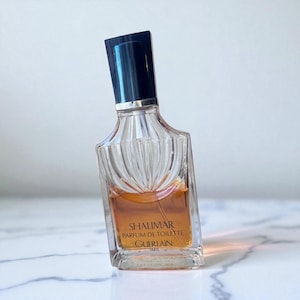 Vintage Shalimar Guerlain Parfum De Toilette 2.5 Fl Oz 75 Ml Half Full Bottle