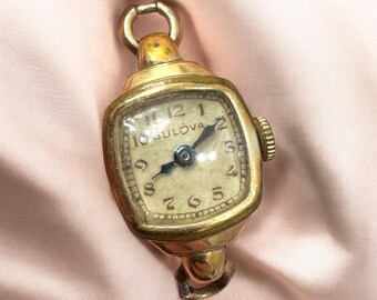 Vintage 10k Yellow Gold Filled Bulova Ladies Watch No Band  display picture 3
