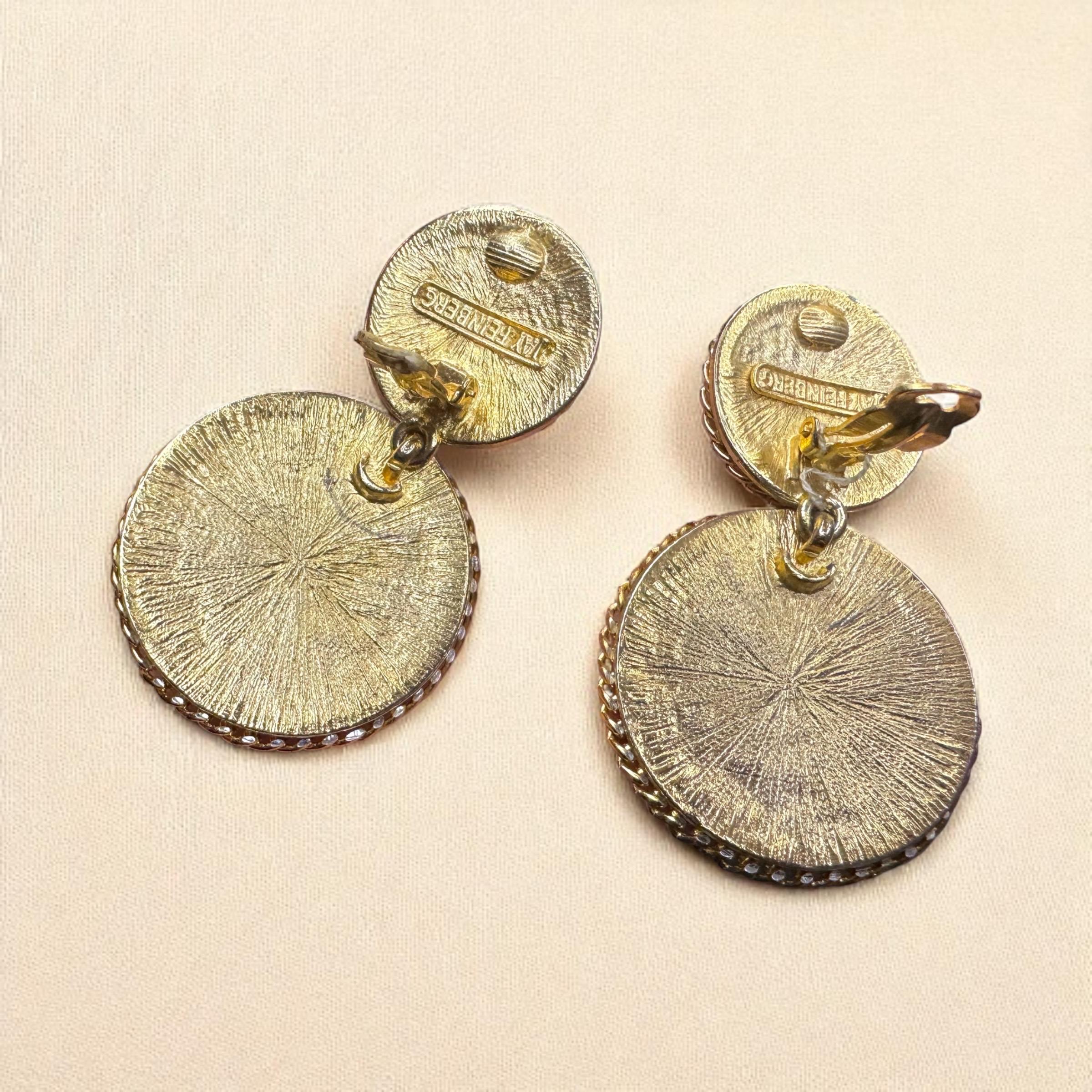 Jay Feinberg Gold tone Spiral Textured Round Clip-On Earrings Large Gold Swirl Earrings Set - Etsy main image 3