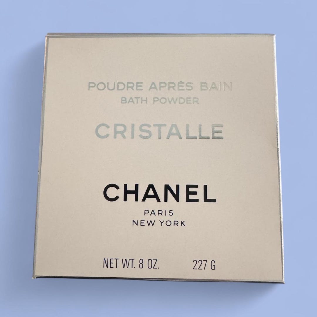 Vintage NOS NIB Chanel Cristalle Poudre Apres Bain Bath Powder