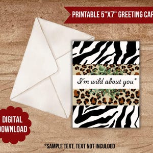 Wild Card, cartão de felicitações em branco e versátil