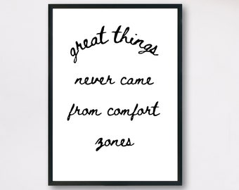 Komfortzonen zum Ausdrucken | Motivation Digitaldruck