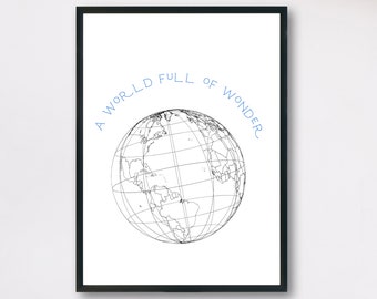 Eine Welt voller Wunder Digitaldruck | Skurril zum Ausdrucken