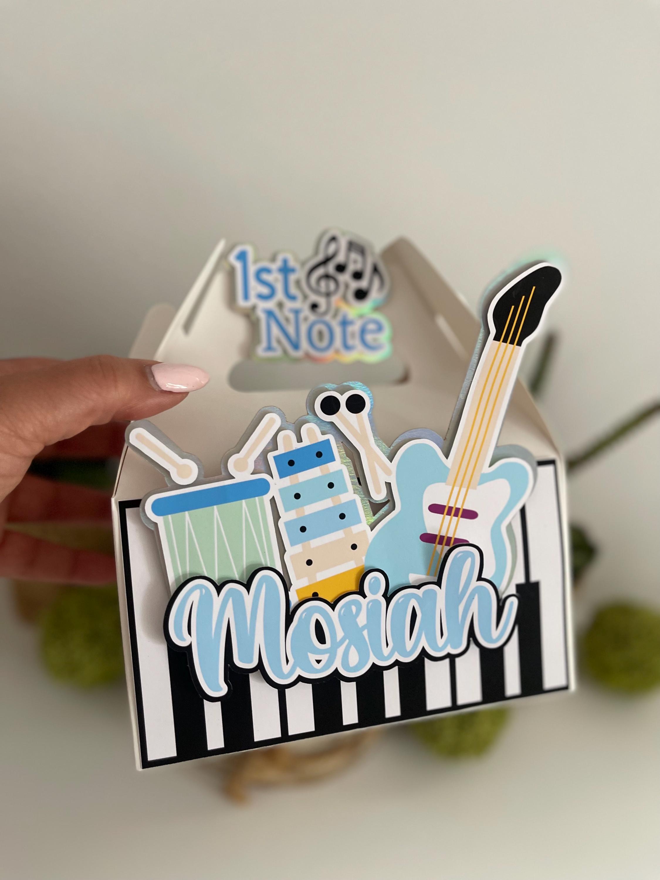 Music Birthday Decorations, Music Party Favor Box, Music Instruments ...