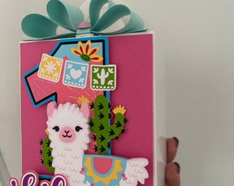 Llama Party Favor Box, Llama Birthday Theme, Llama Birthday Decoration, Llama Surprise Box, Llama Goody Bags