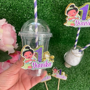 Baby Tiana party cup Tiana birthday cup Tiana party supplies Tiana party favor