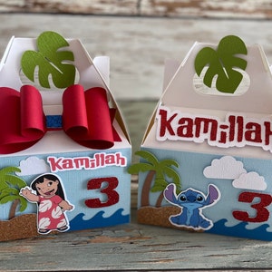 Lilo and Stitch birthday box, Lilo and Stitch party Favor box, Lilo and Stitch birthday decorations, Lilo and Stitch birthday theme