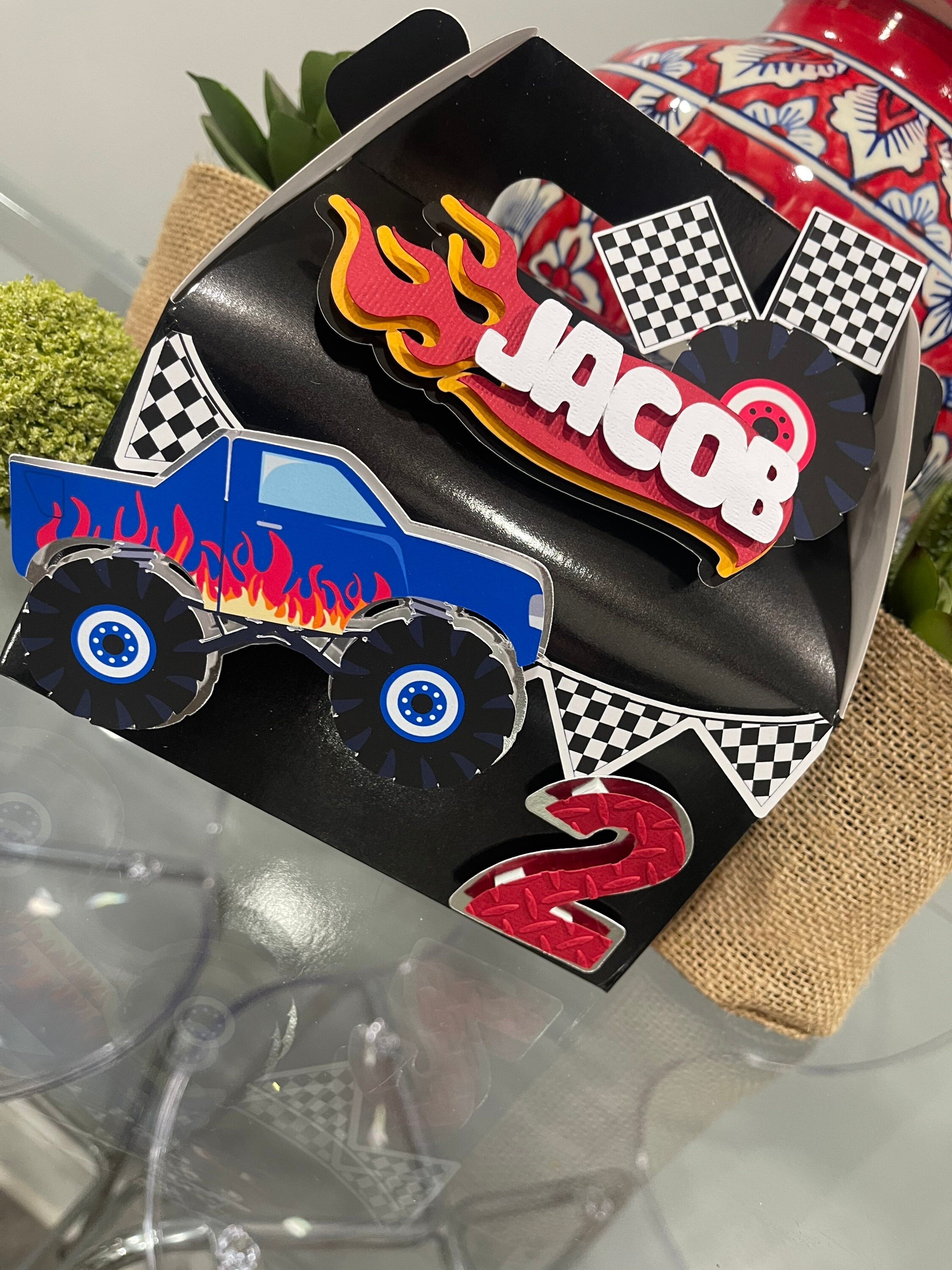 Monster Truck Party Favors
 Monster Truck Party Box Monster Trucks Party Favor Monster Etsy
