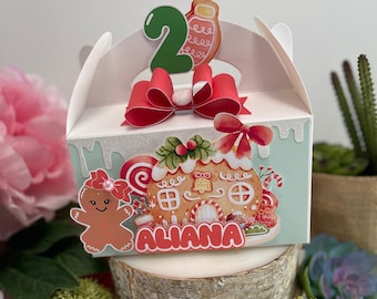 Gingerbread party favor, Gingerbread birthday theme, Gingerbread birthday decorations, Winter birthday theme, Christmas birthday theme,