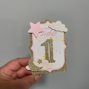 Twinkle Twinkle kleine Stern Tischnummer Twinkle Twinkle kleine Stern Tischdeko Baby Shower Tischnummer Geburtstag Tischnummer