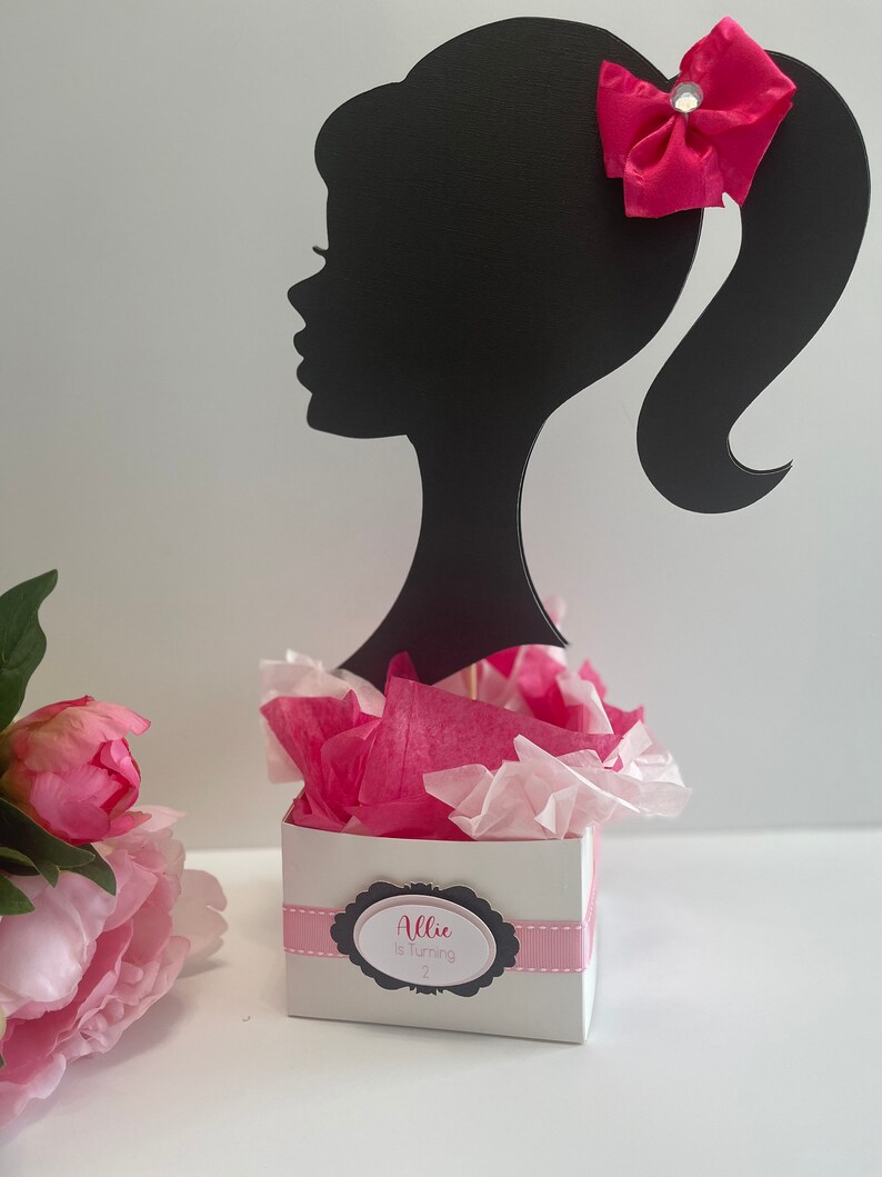 Silhouette Barbie Centerpiece Barbie Cutouts African American | Etsy