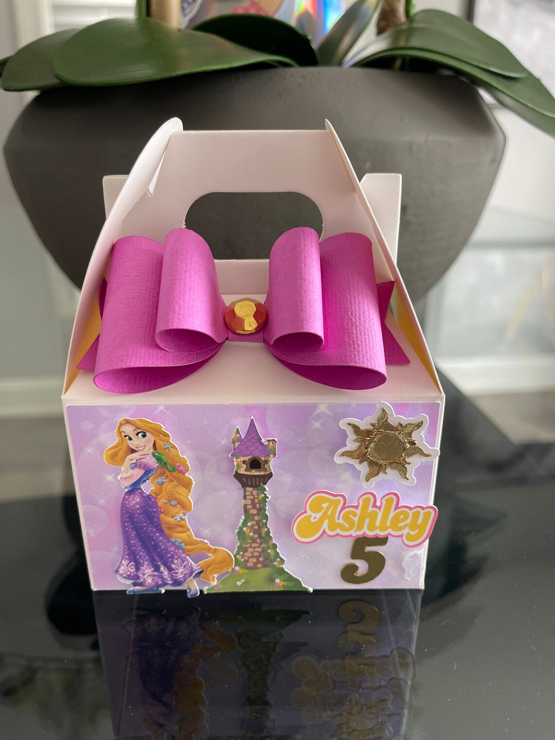 Rapunzel Tangled Party Favor Box Rapunzel Tangled Birthday Etsy