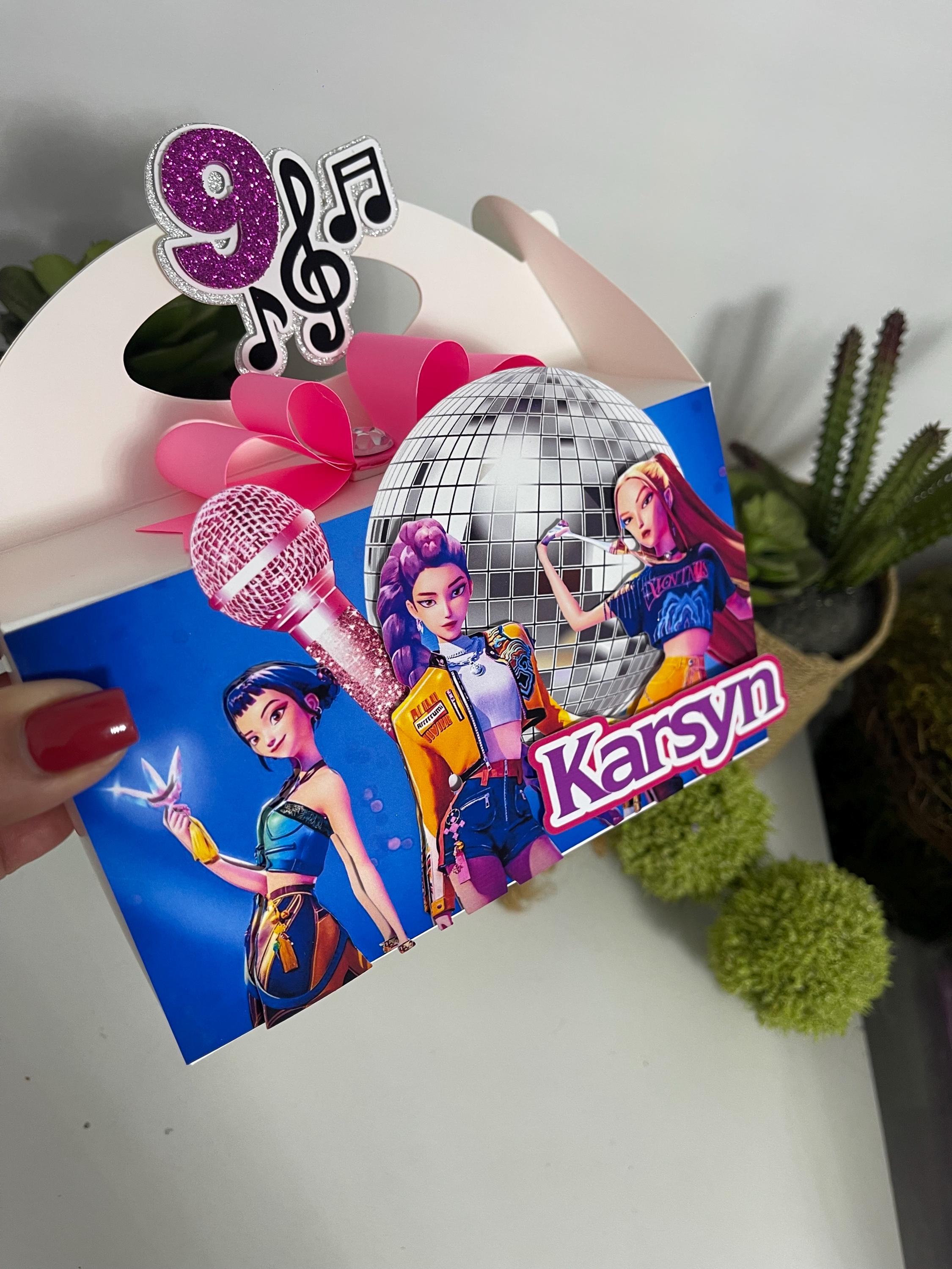 Kpop Demon Hunter Thank You Tags, Kpop Party Favor Tag, Demon Hunter Gift Tag, Huntrix, Custom