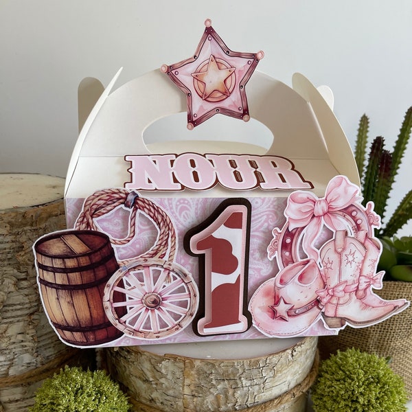 Rodeo party favor box, Rodeo birthday decorations, Rodeo birthday theme, Western birthday theme, Western party favor, Cowgirl birthday