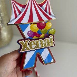 Circus 3D letter, Circus party decorations, Circus birthday theme, Carnival 3D letter, Carnival decorations, Carnival party theme