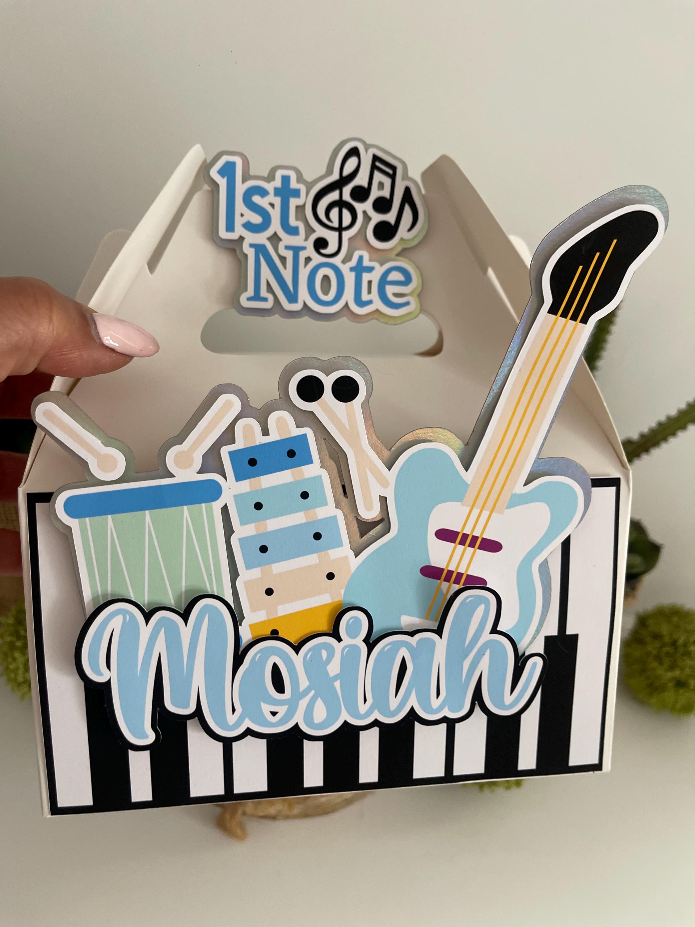 Music Birthday Decorations, Music Party Favor Box, Music Instruments ...