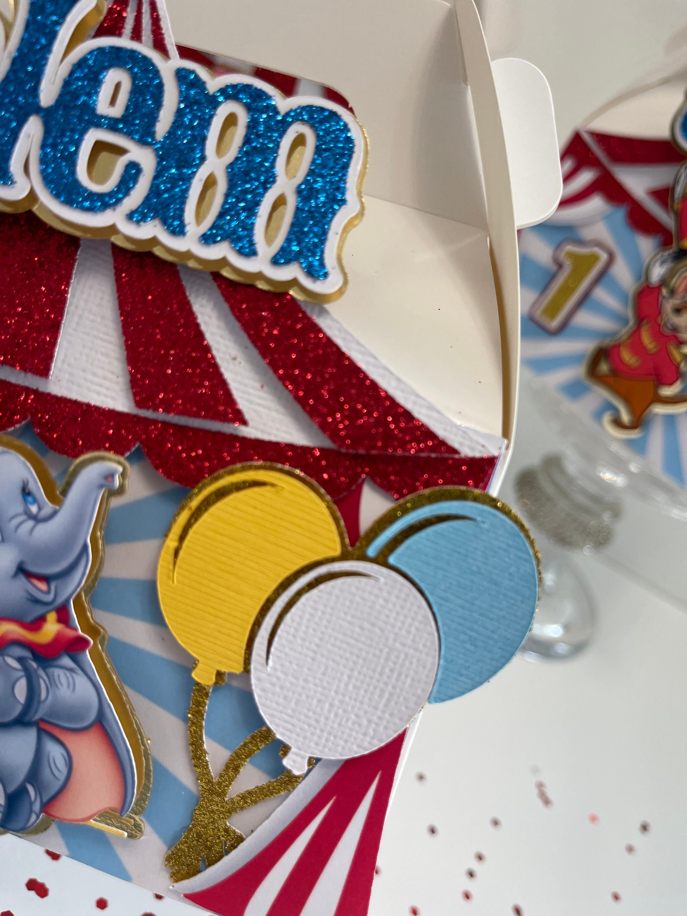 Dumbo Party Favor Box, Dumbo Birthday Theme, Dumbo Birthday Decorations ...