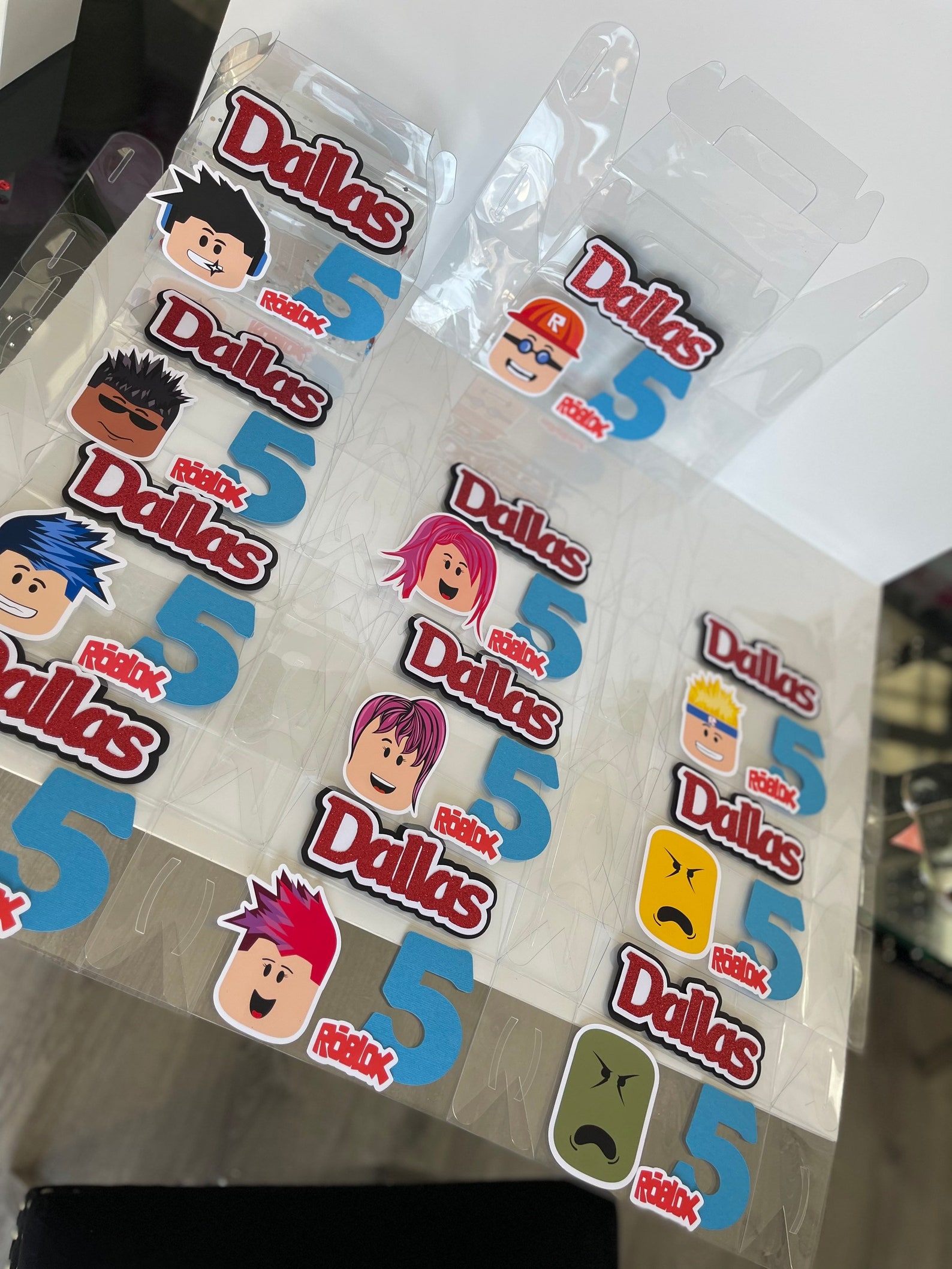 Roblox Party Favor Box Roblox Goody Box Roblox Birthday Box Etsy