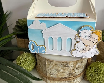Baby Hercules party box, Baby Hercules goody bag, Baby Hercules birthday theme, Baby Hercules birthday decorations,  Baby Hercules party