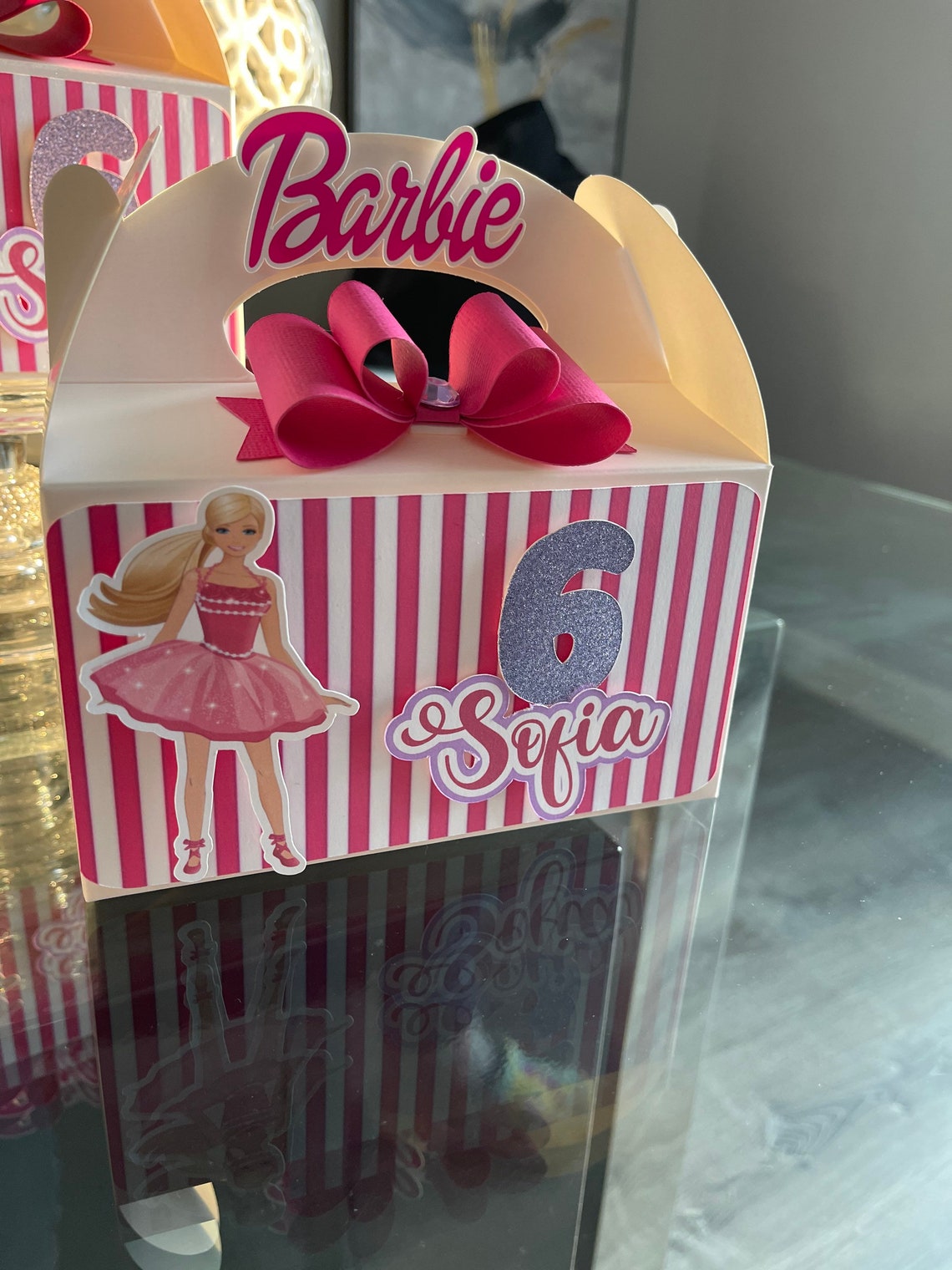 Barbie Party Favor Box Barbie Birthday Box Barbie Birthday - Etsy