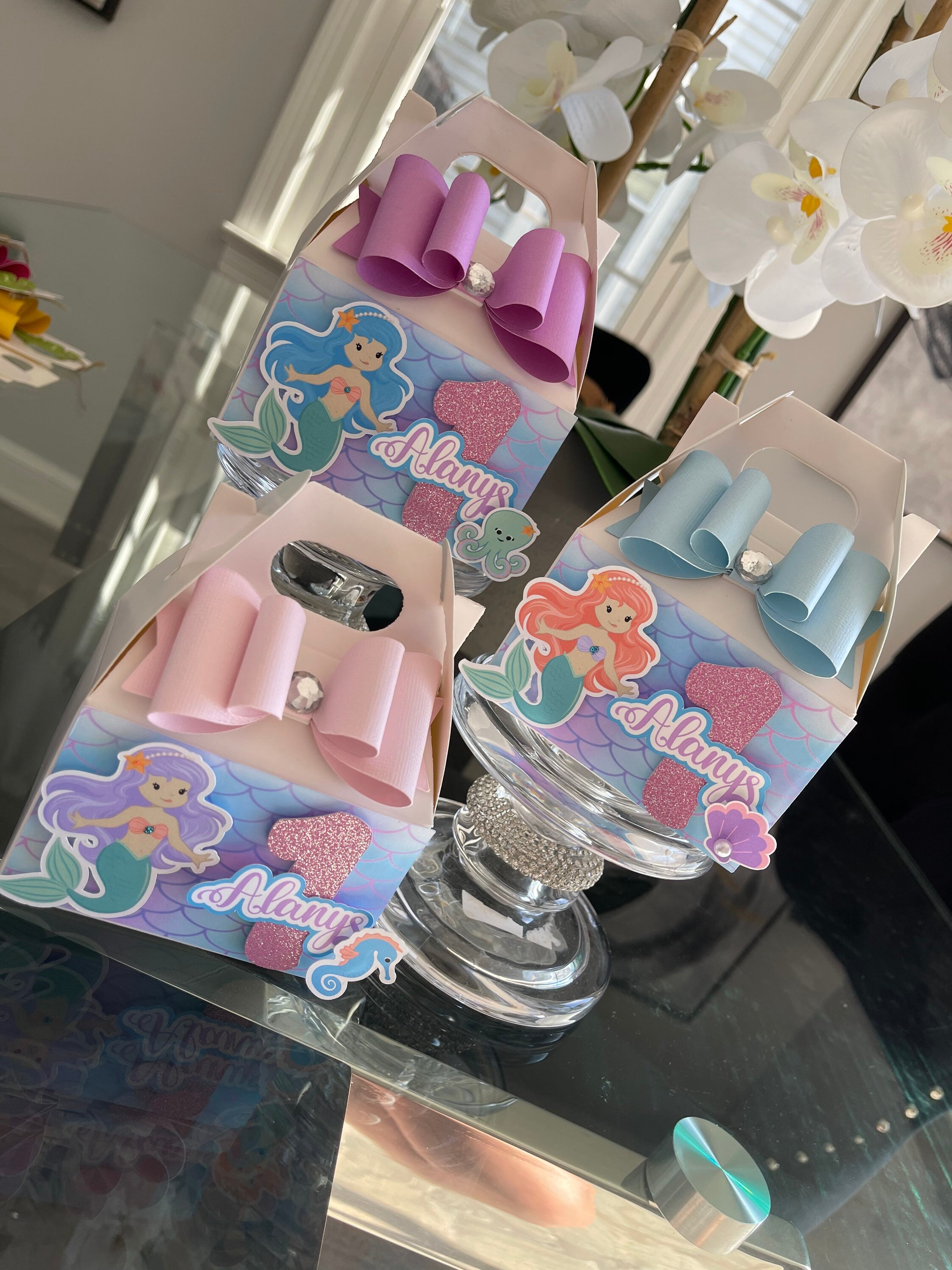 Mermaid Party Favor Box, Mermaid Birthday Decorations, Mermaid Party ...