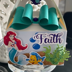 Ariel Party box, The little mermaid party decorations, Ariel birthday favors, The little mermaid birthday, Ariel theme party, princess Ariel
