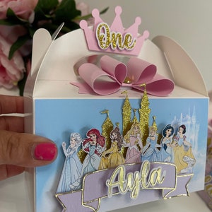 Princess party Favor, Princess birthday decorations, princess birthday theme, princess goody bag, princess party box, princess surprise box,