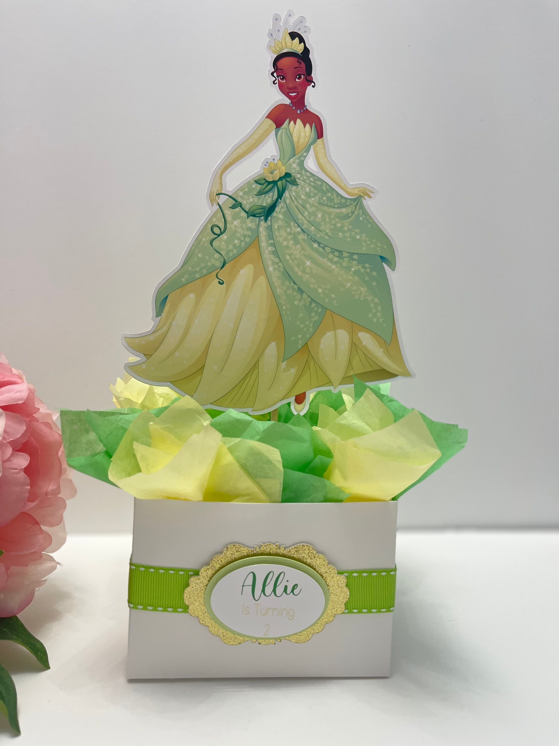 Tiana Centerpiece Princesses frog party decor Princesses Tiana Centerpiece Princesses Centerpiece Characters Centerpieces