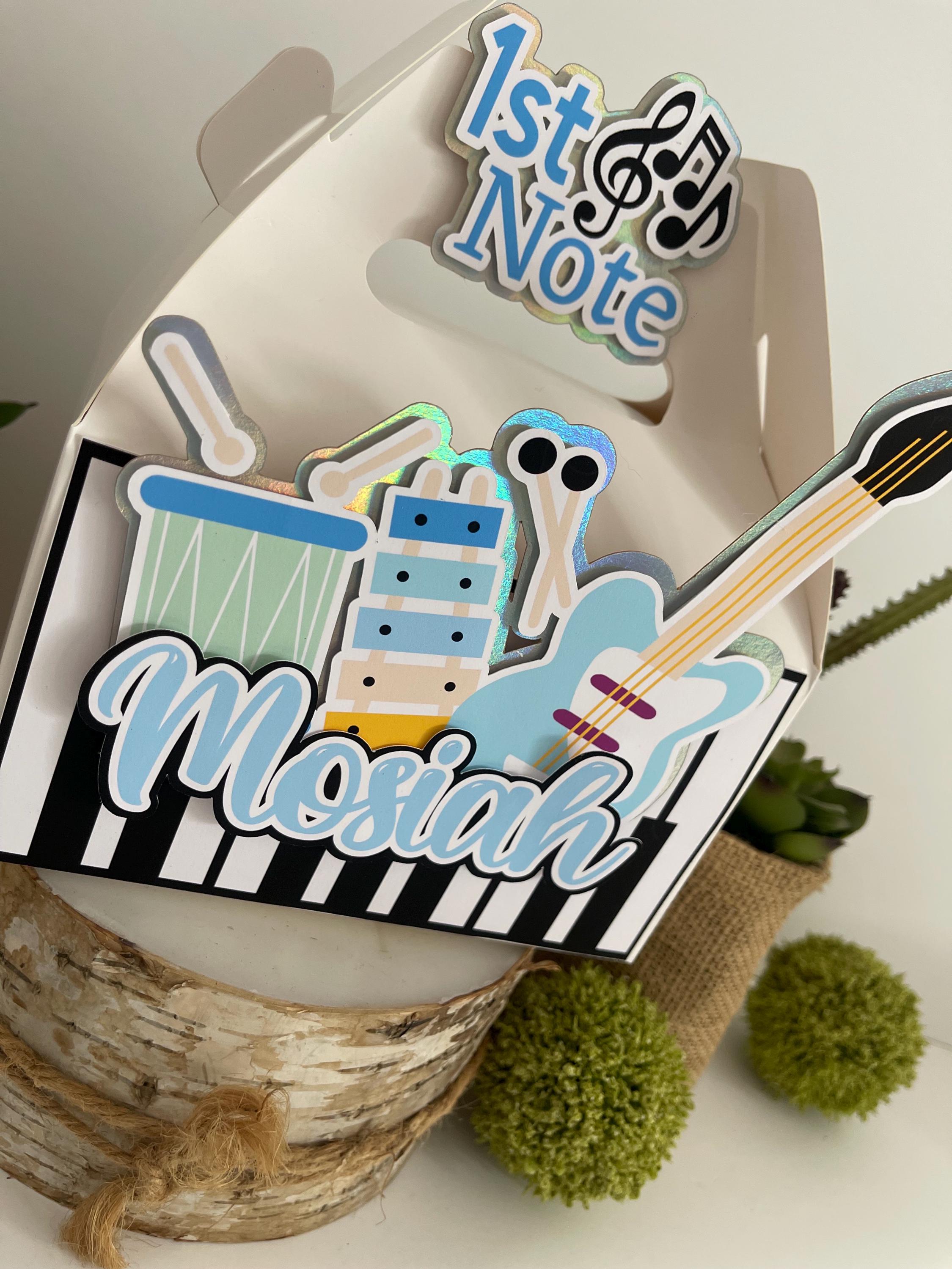 Music Birthday Decorations, Music Party Favor Box, Music Instruments ...