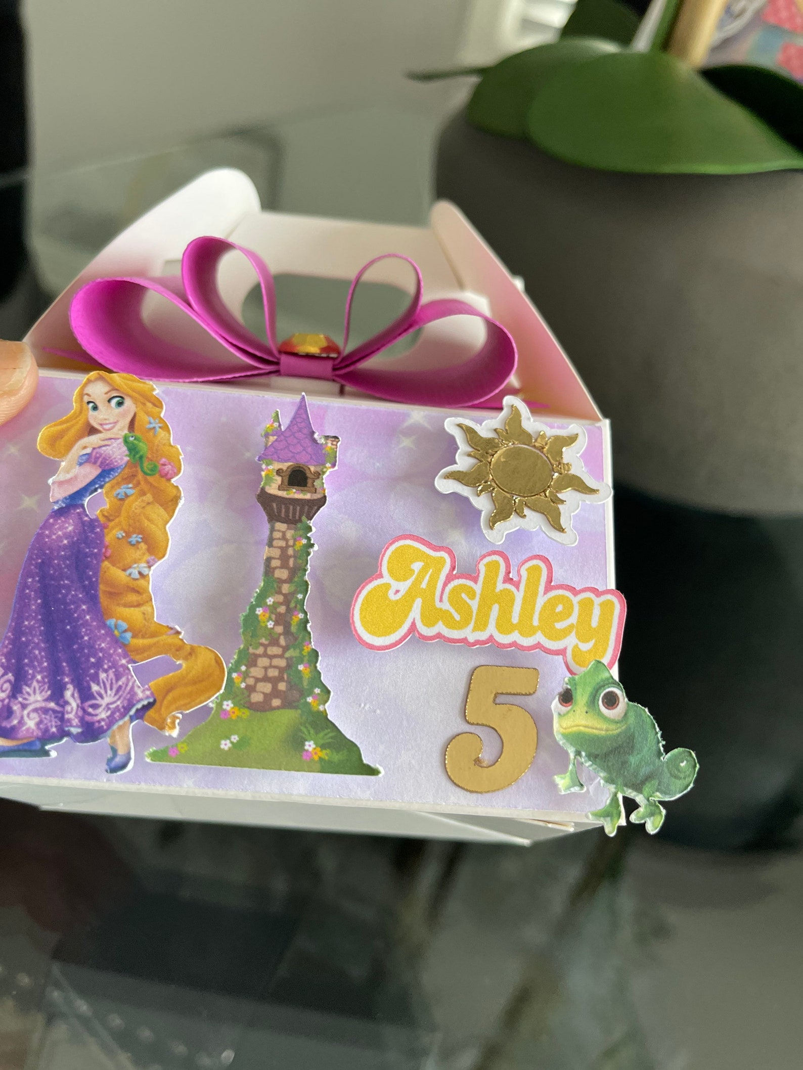 Rapunzel Tangled Party Favor Box Rapunzel Tangled Birthday Etsy