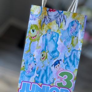Monster inc party bag Monster inc birthday Monster inc birthday supplies