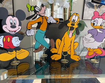 Mickey Cutouts Minnie Cutouts Pluto Cutouts Daisy Cutouts goofy Mickey centerpiece Minnie centerpiece Pluto centerpiece Daisy centerpiece