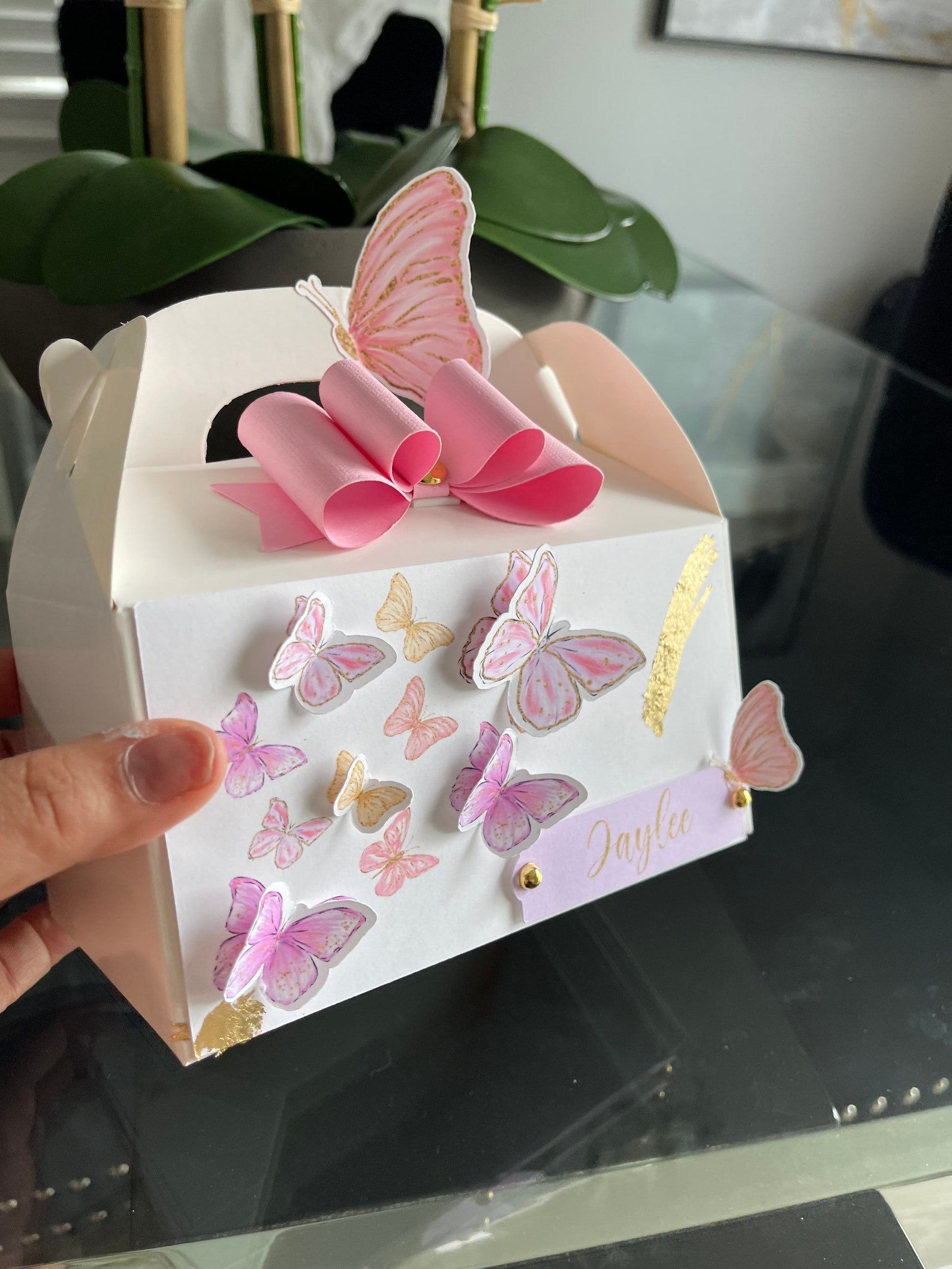 Butterfly Party Favor Box Butterfly Birthday Butterfly Etsy