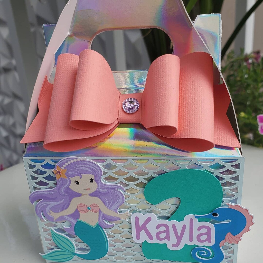 Mermaid Party Favor Box Mermaid Birthday - Etsy