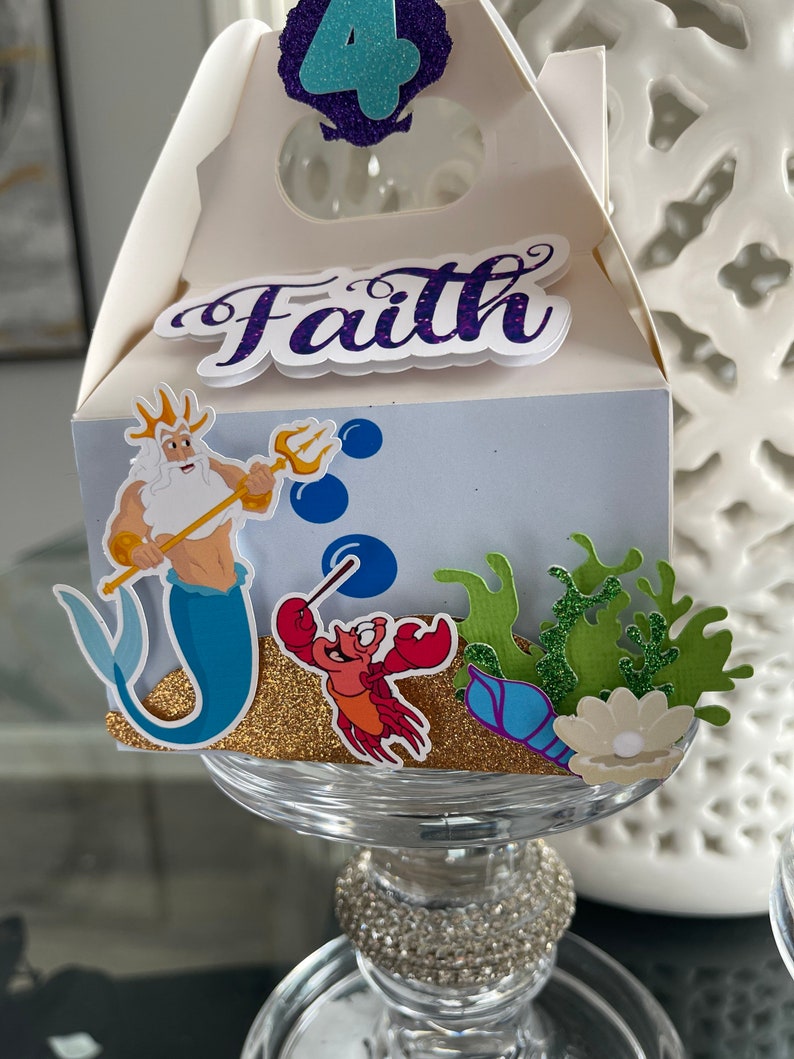 Princess Ariel Party Favor Box the Little Mermaid Party Favor Etsy