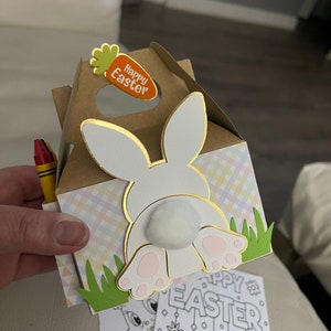 Bunny Activities box, Bunny Coloring box, Easter party favor box, Easter activities box, School party boxes, Easter theme party