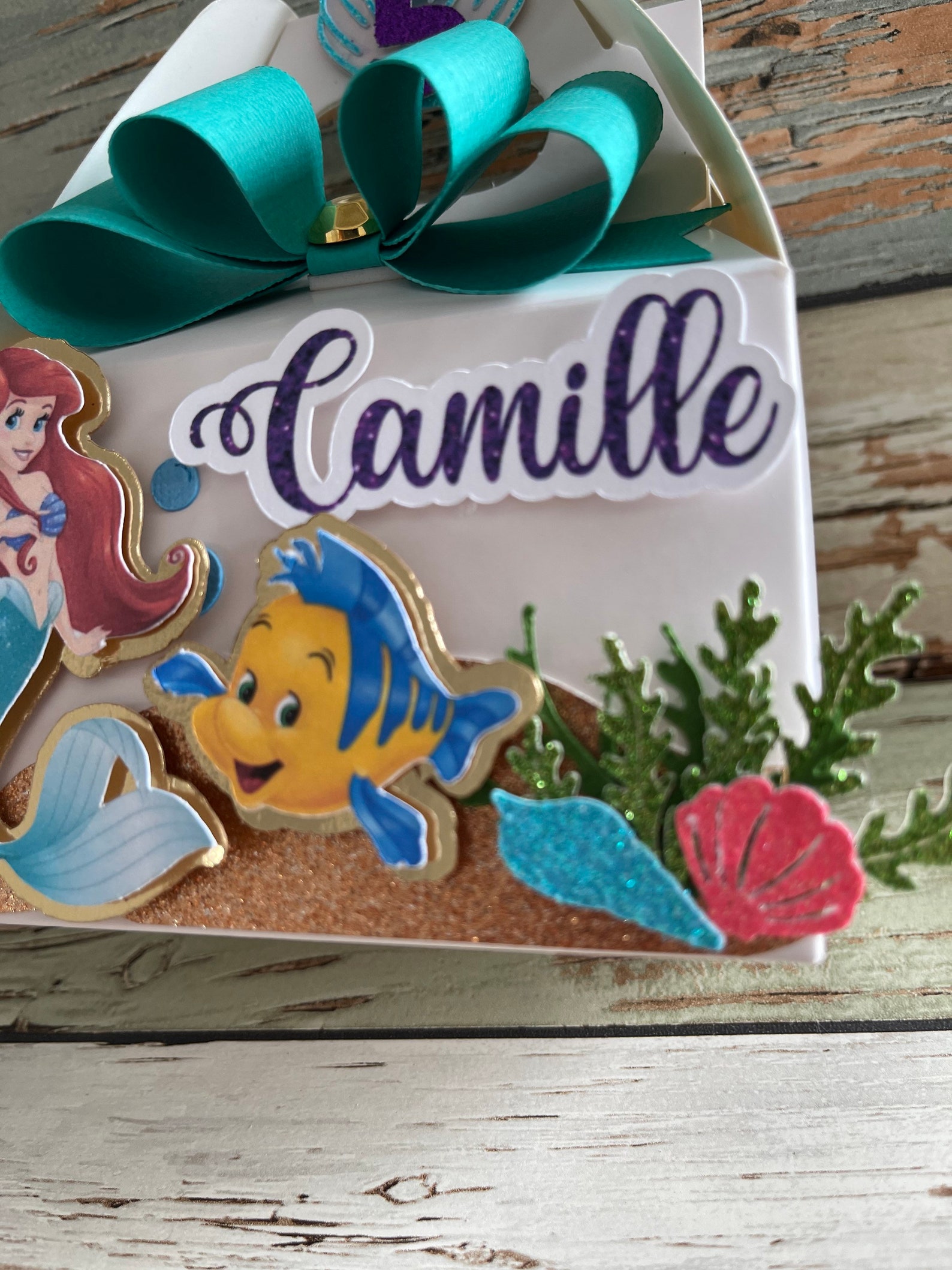 Princess Ariel Party Favor Box the Little Mermaid Party Favor Etsy