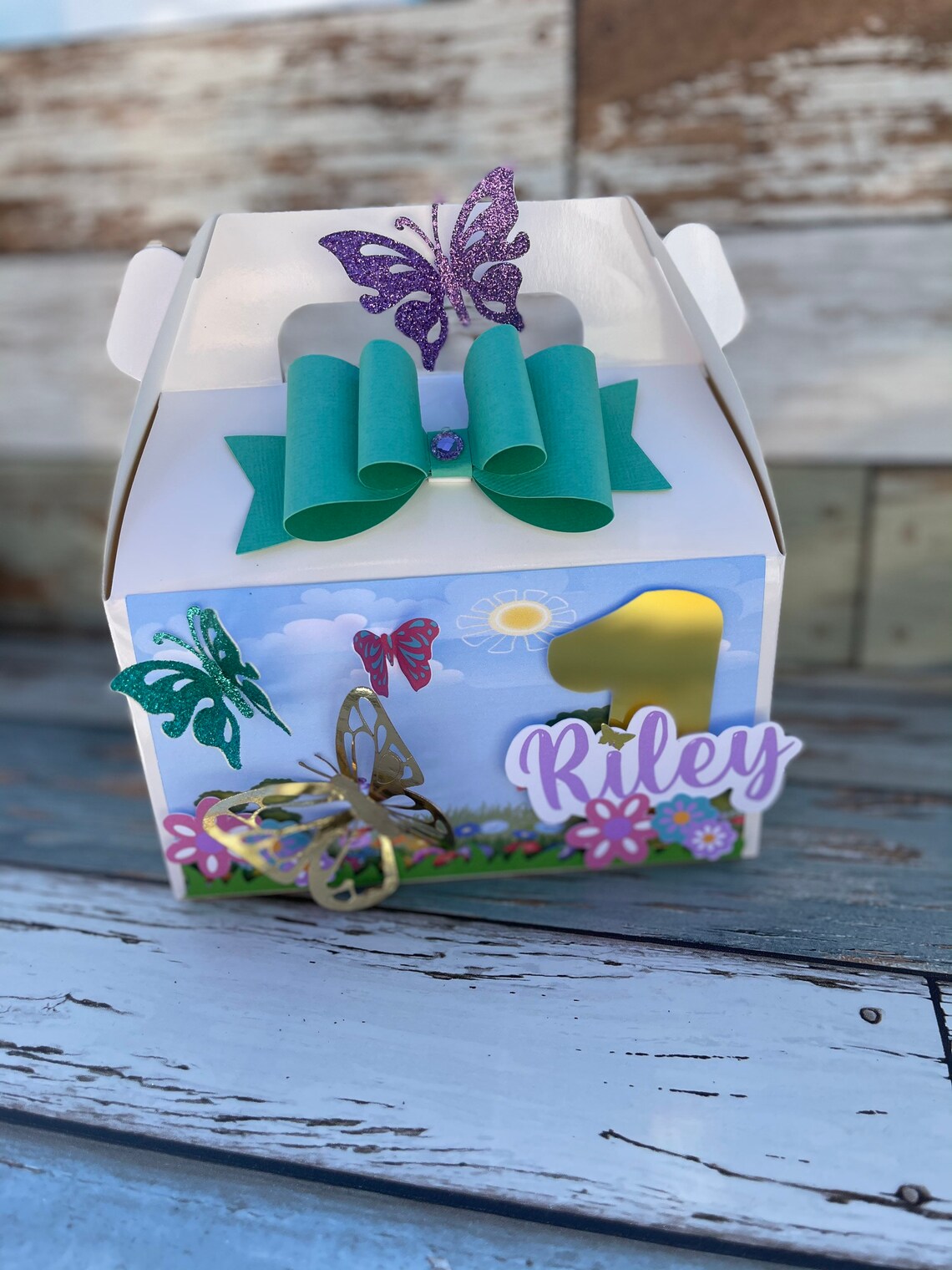 Butterfly Party Favor Box Butterfly Party Butterfly Birthday Etsy