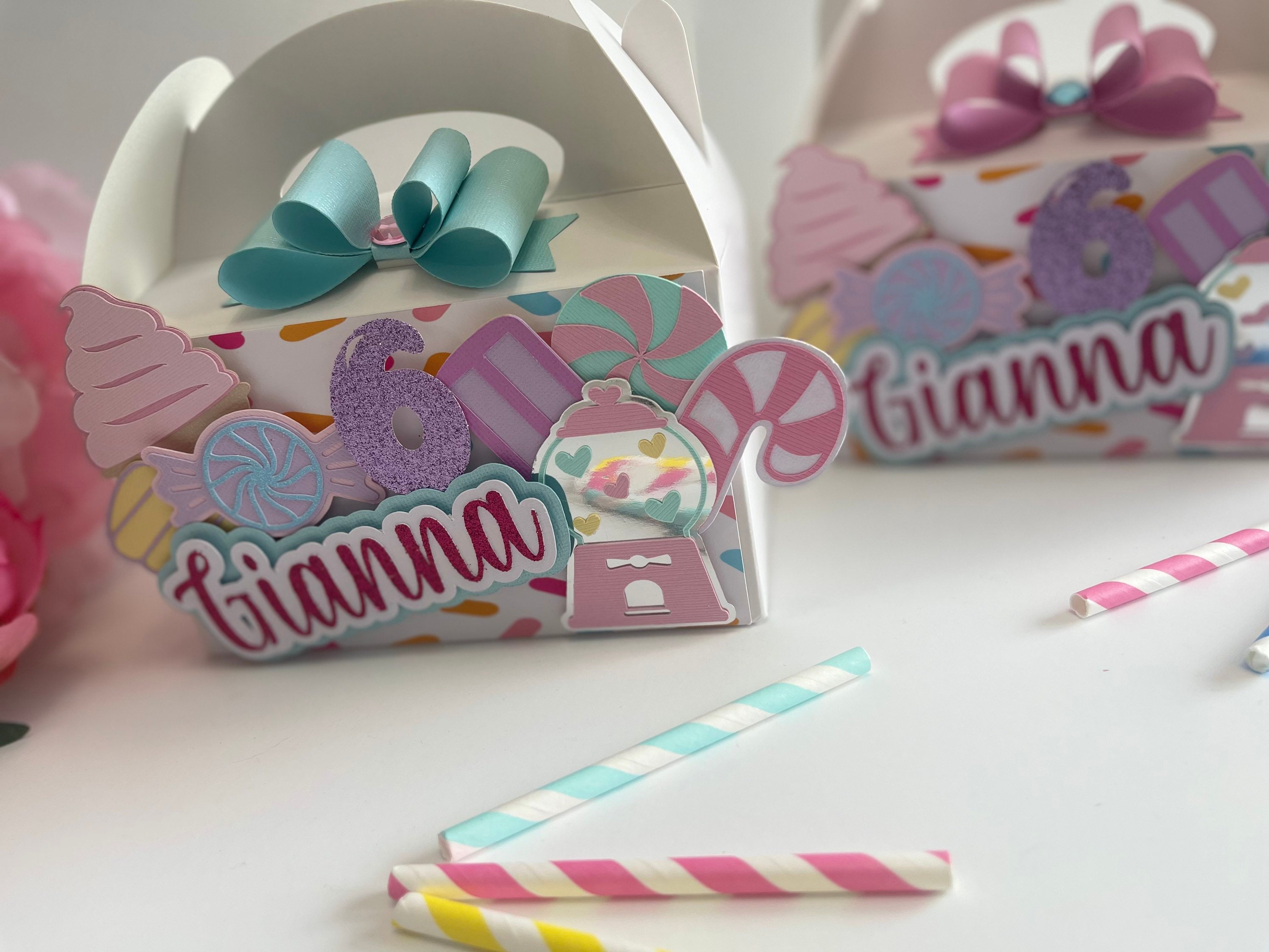 Candy Land party favor box