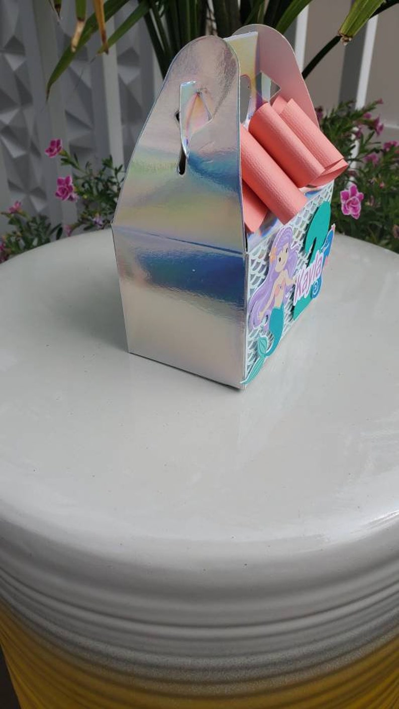 Mermaid Party Favor Box, Mermaid Treat Box, Mermaid Birthday Box ...