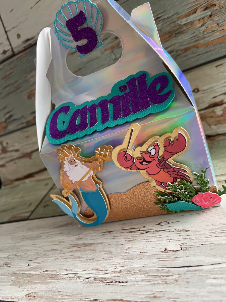 Princess Ariel Party Favor Box the Little Mermaid Party Favor Etsy