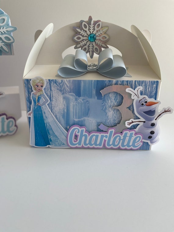 Scatolina post festa Idea regalo compleanno Frozen Azzurra Personal
