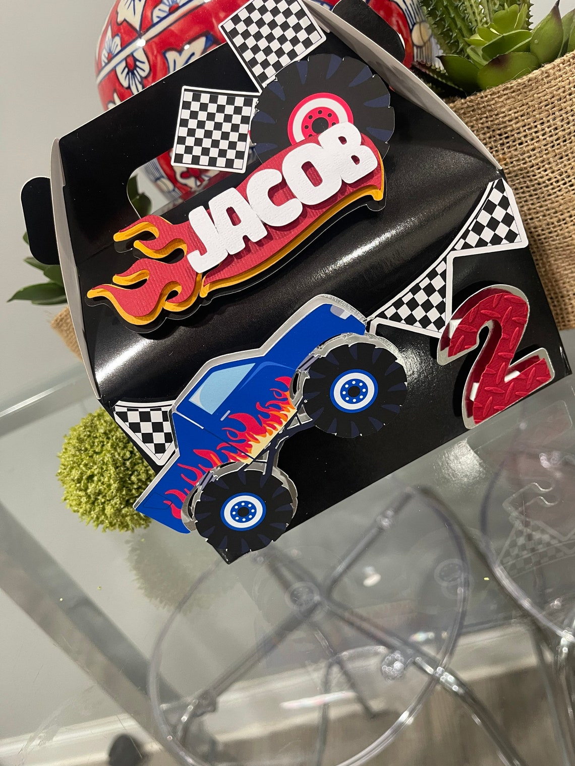 Monster Truck Party Favors
 Monster Truck Party Box Monster Trucks Party Favor Monster Etsy