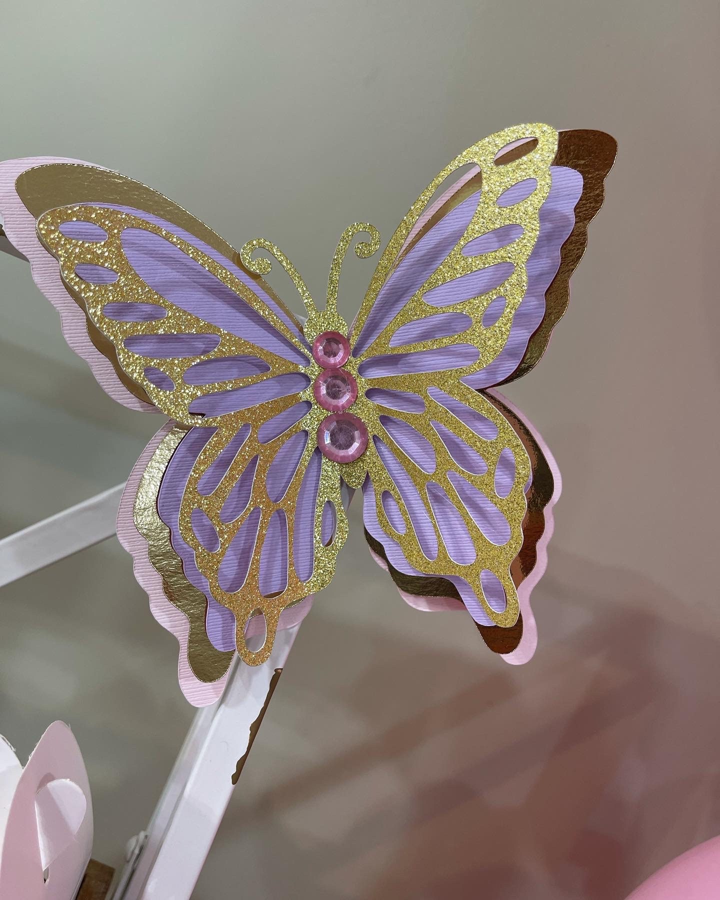 100 anelli portatovaglioli a forma di farfalla, 21 x 5,2 cm, tagliati a