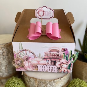 Rodeo party favor box, Rodeo birthday decorations, Rodeo birthday theme, Western birthday theme, Western party favor, Cowgirl birthday
