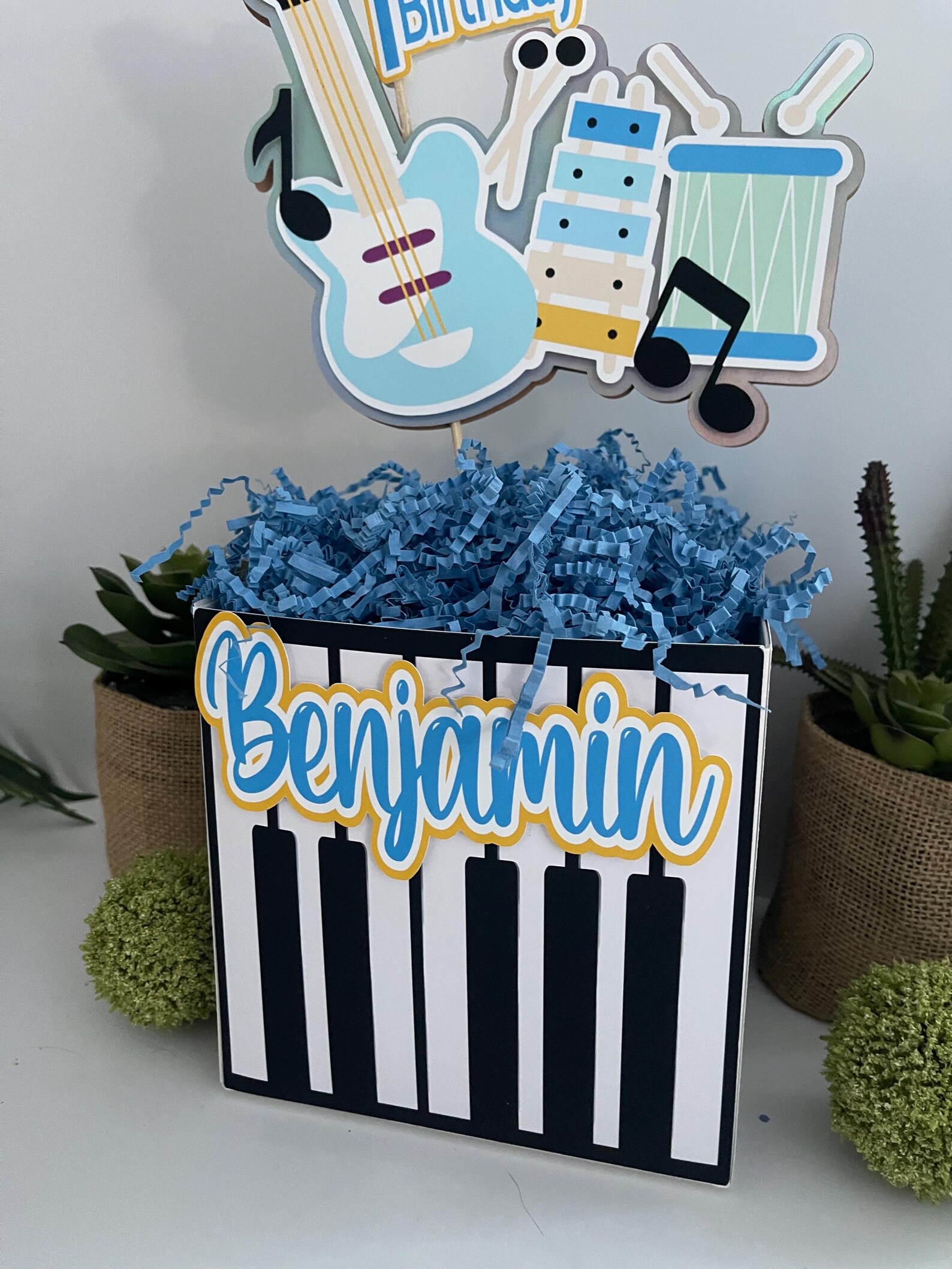Music Birthday Decorations, Music Party Favor Box, Music Instruments ...